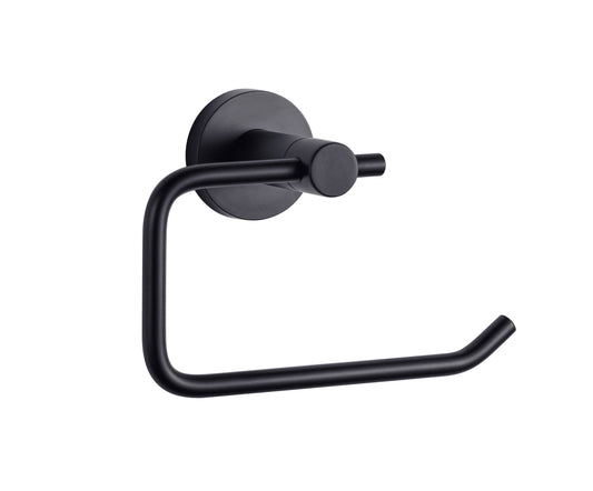 Lexora Bagno Nera Stainless Steel Toilet Paper Holder in Matte Black