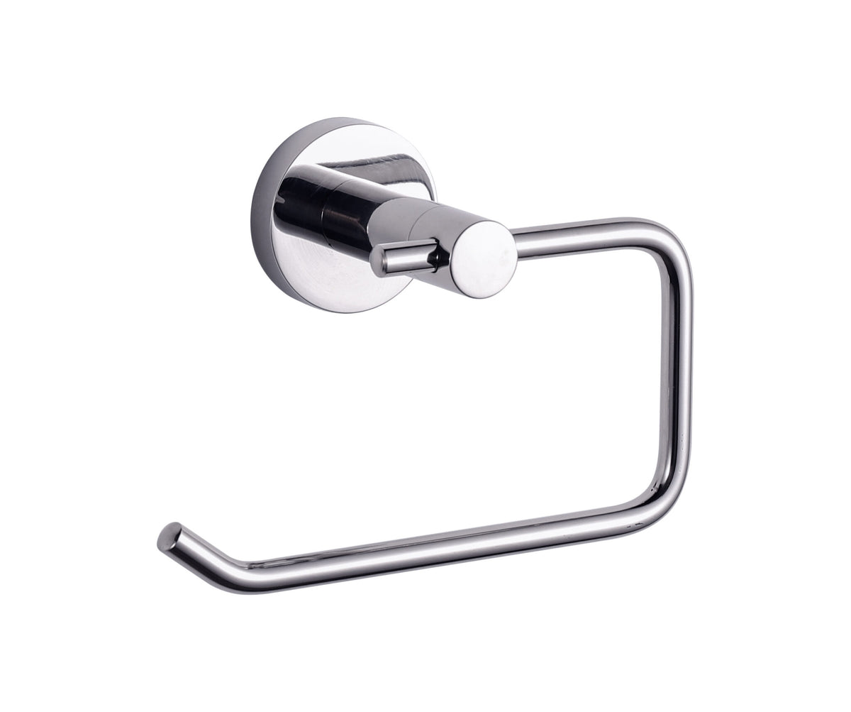 Lexora Bagno Nera Stainless Steel Toilet Paper Holder in Chrome