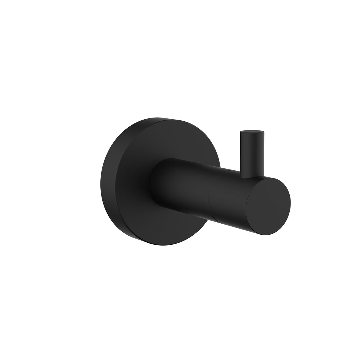 Lexora Bagno Nera Stainless Steel Robe Hook in Matte Black