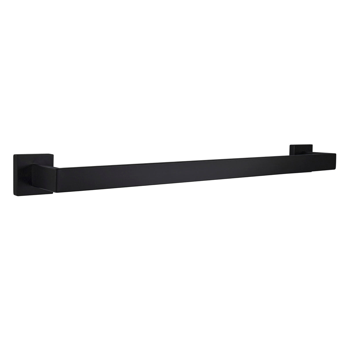Lexora Bagno Lucido Stainless Steel 24 in. Towel Bar in Matte Black