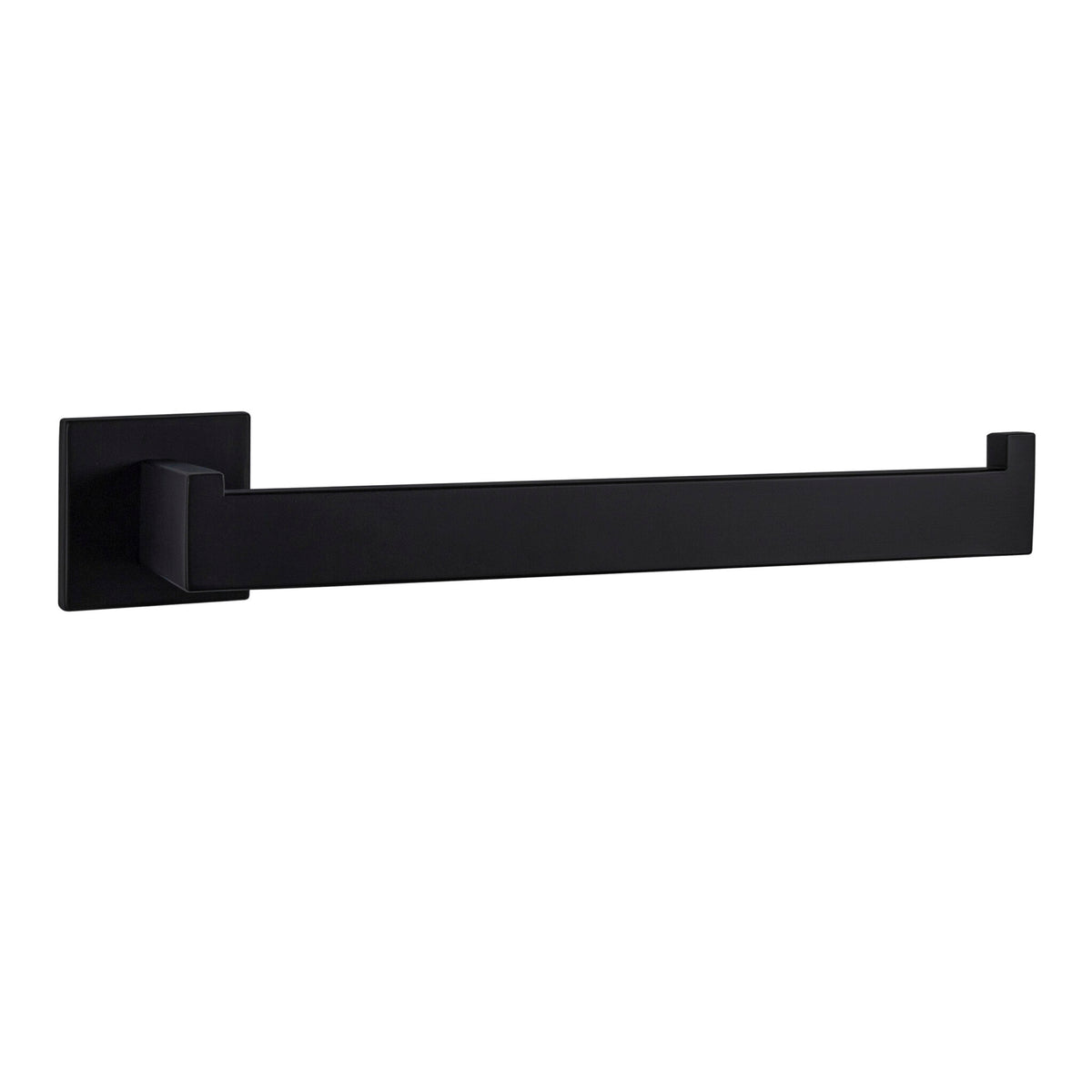 Lexora Bagno Lucido Stainless Steel Towel Holder in Matte Black