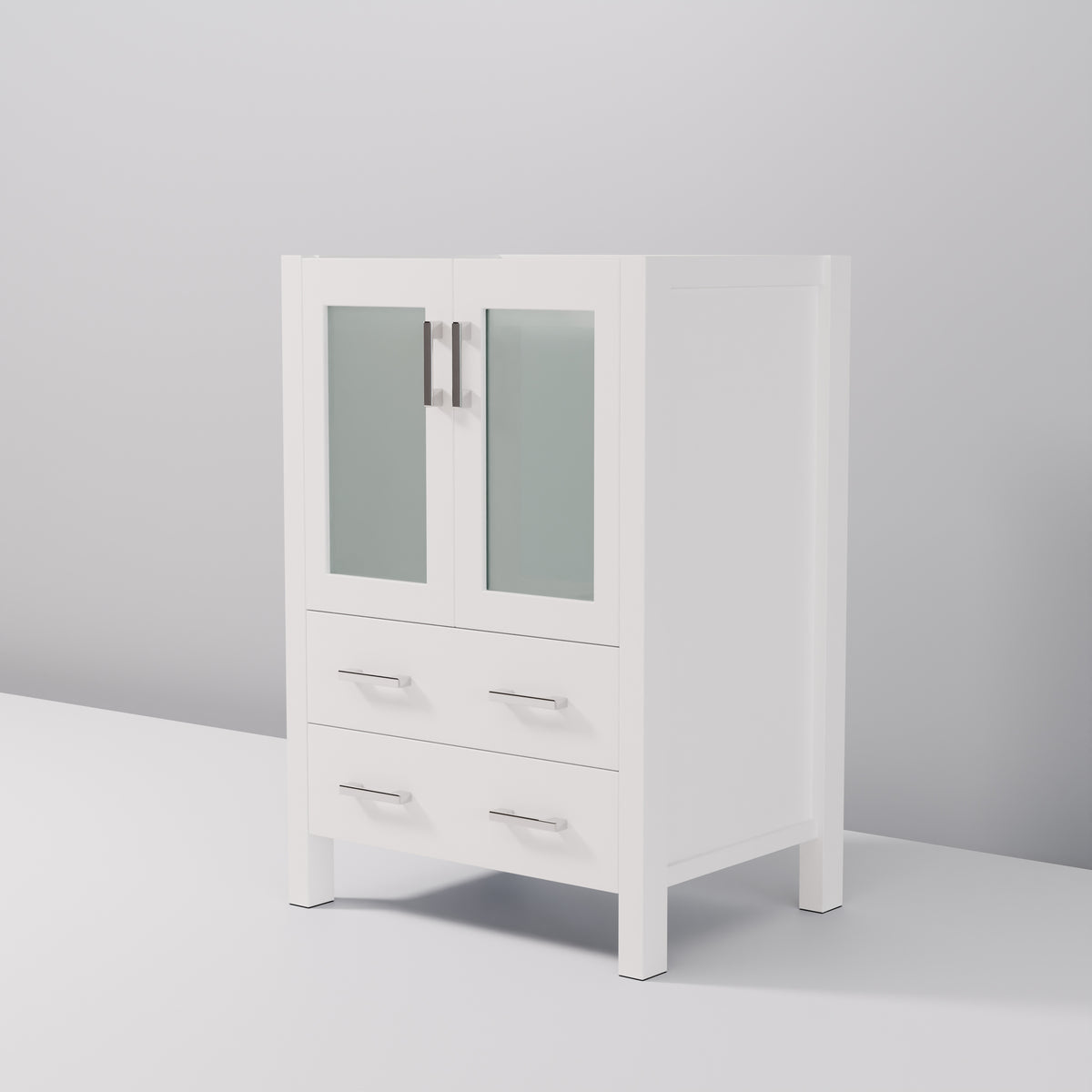 Lexora Volez 24 in. White Single Sink Bath Vanity