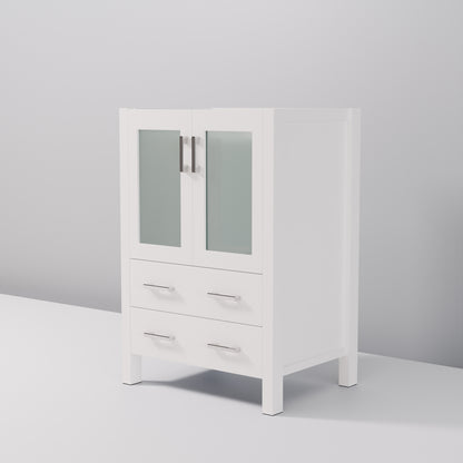 Lexora Volez 24 in. White Single Sink Bath Vanity