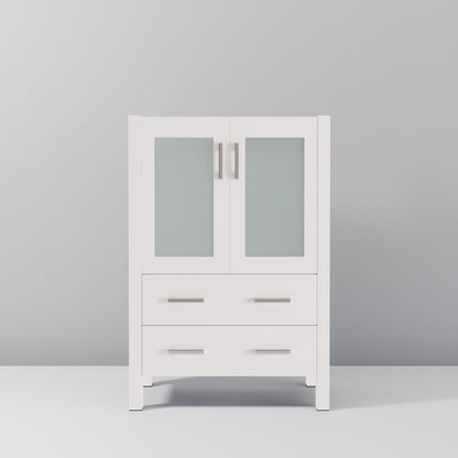 Lexora Volez 24 in. White Single Sink Bath Vanity