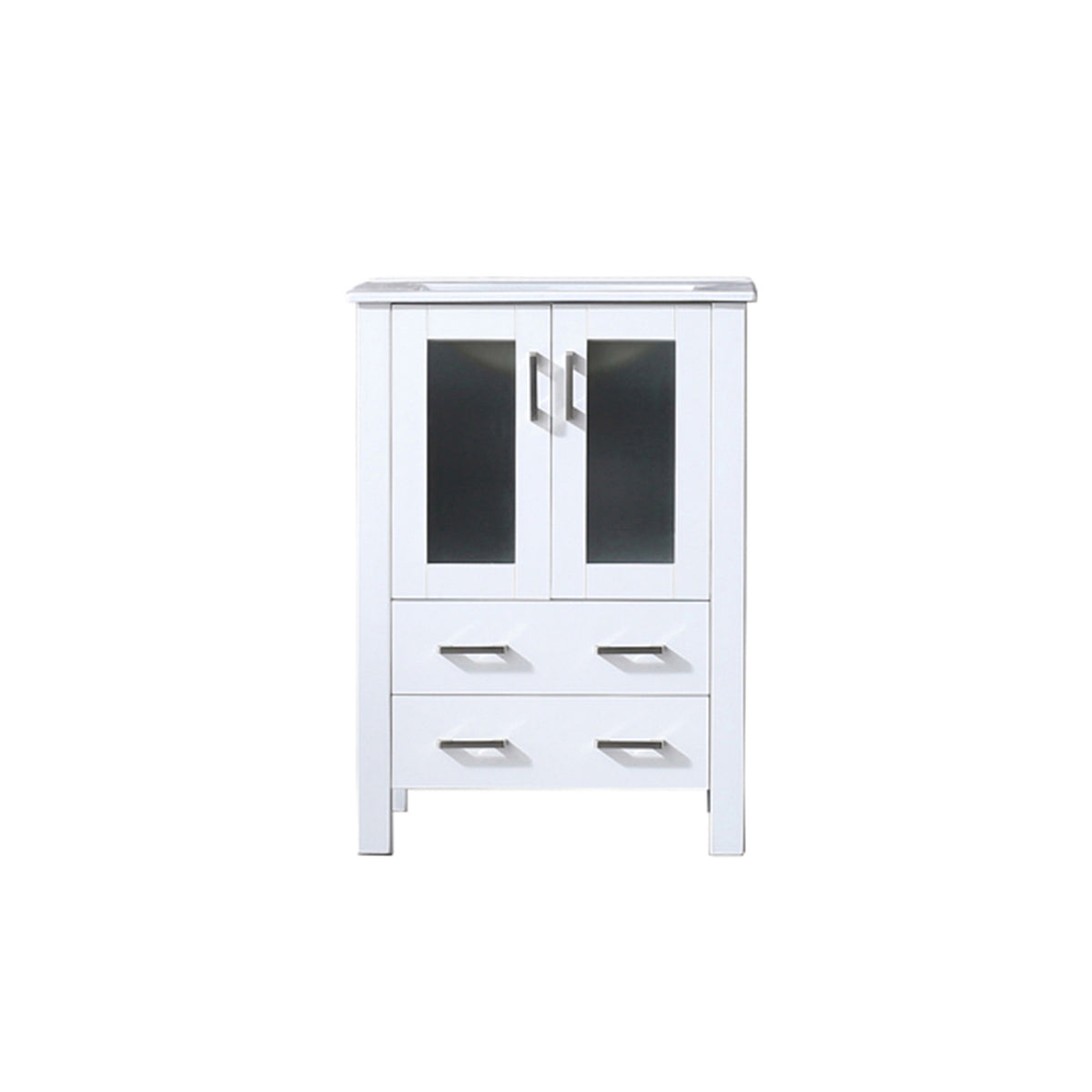 Lexora Volez 24 in. White Single Sink Bath Vanity