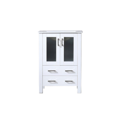 Lexora Volez 24 in. White Single Sink Bath Vanity