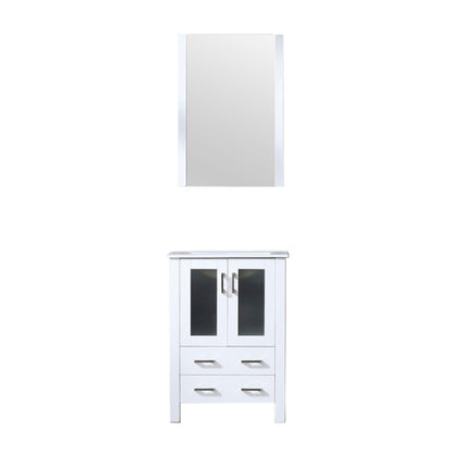 Lexora Volez 24 in. White Single Sink Bath Vanity