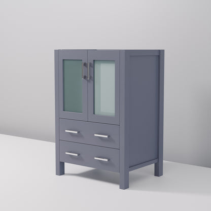 Lexora Volez 24 in. Dark Grey Single Sink Bath Vanity