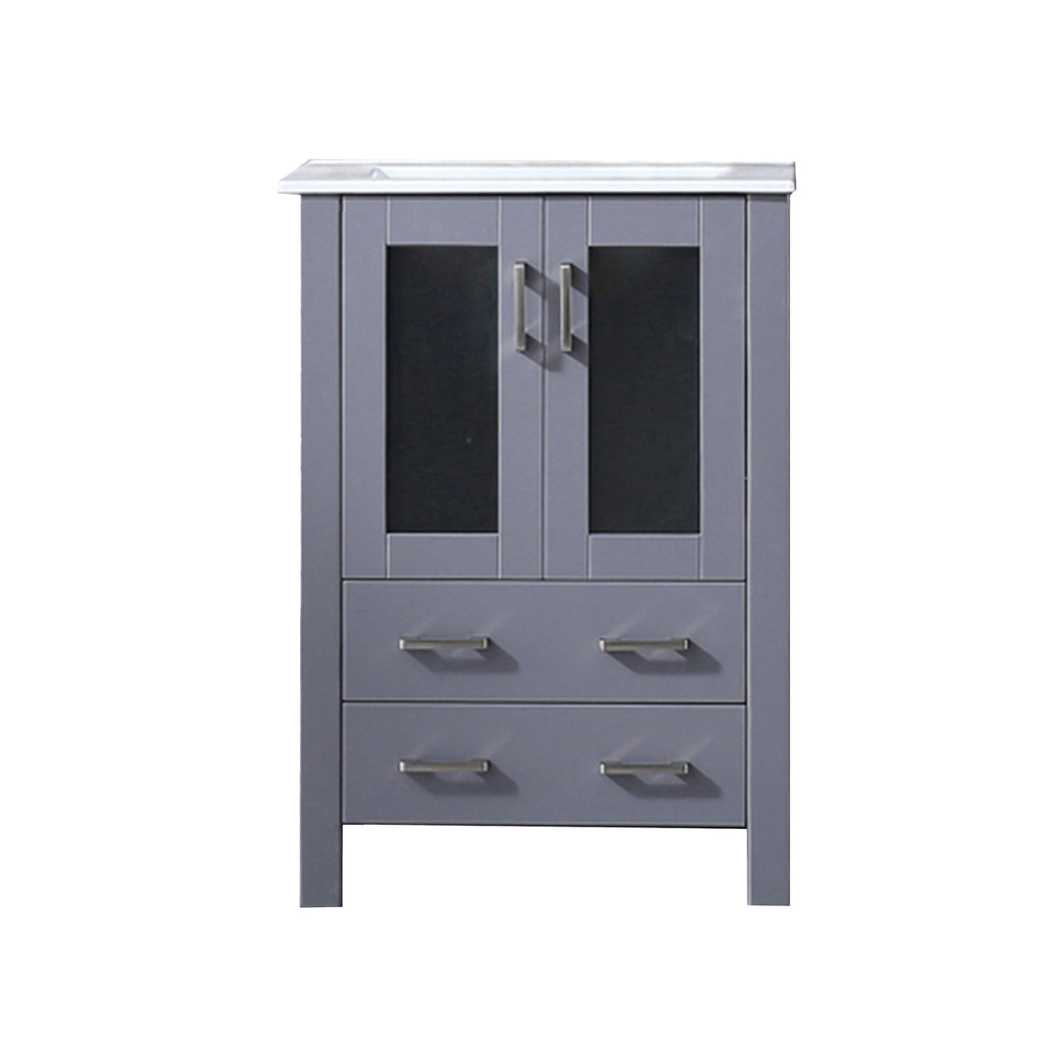 Lexora Volez 24 in. Dark Grey Single Sink Bath Vanity