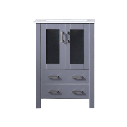 Lexora Volez 24 in. Dark Grey Single Sink Bath Vanity