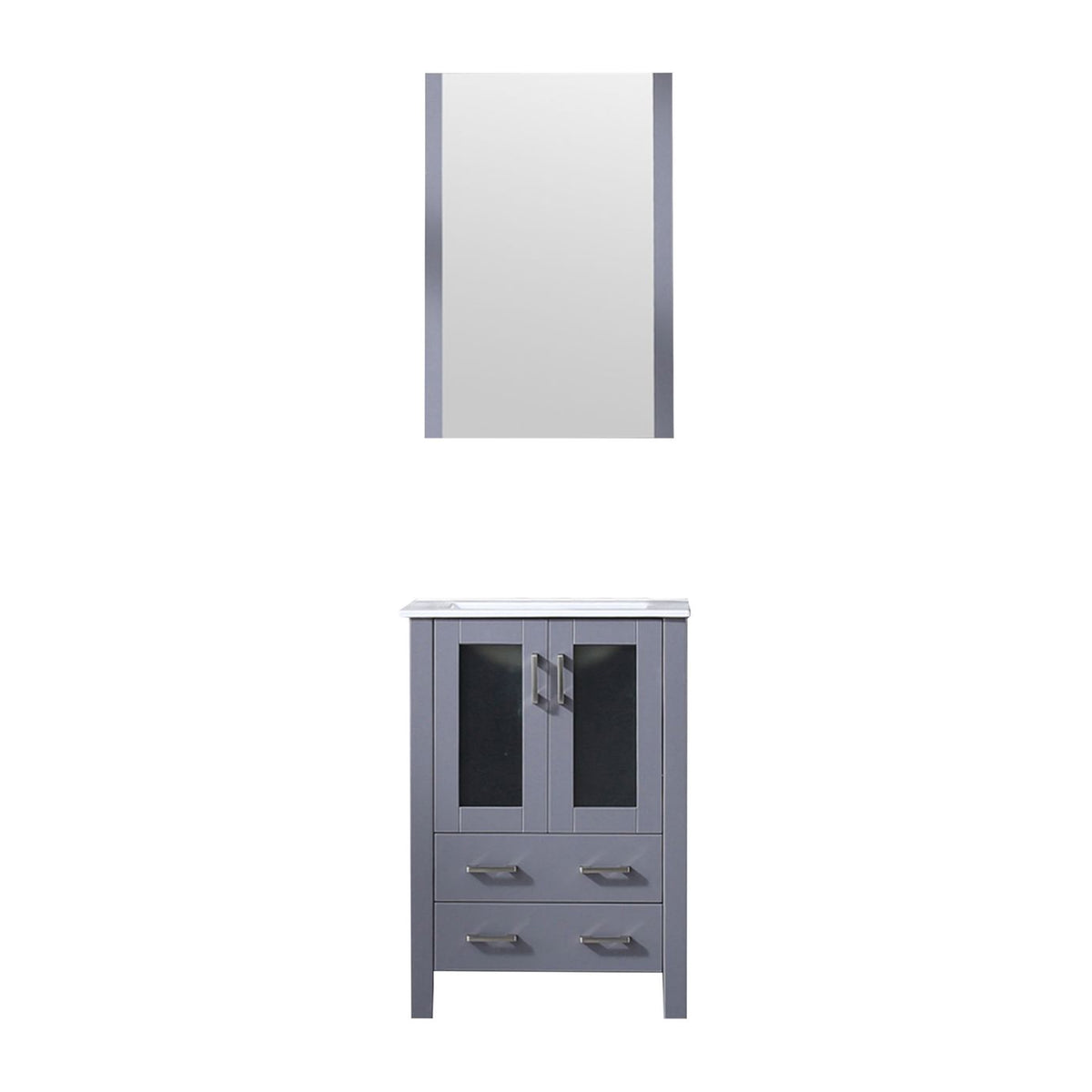 Lexora Volez 24 in. Dark Grey Single Sink Bath Vanity