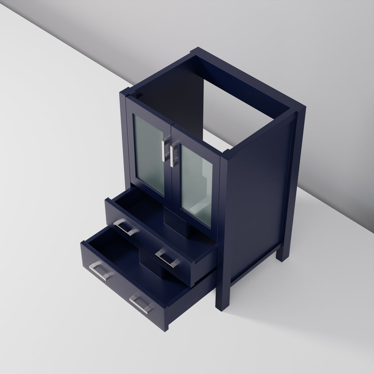 Lexora Volez 24 in. Navy Blue Single Sink Bath Vanity