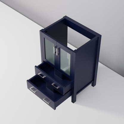 Lexora Volez 24 in. Navy Blue Single Sink Bath Vanity