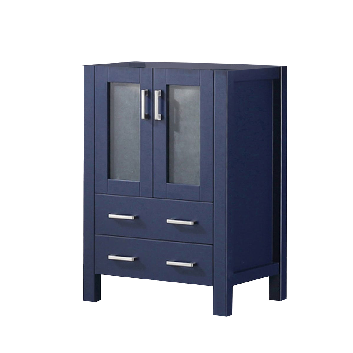 Lexora Volez 24 in. Navy Blue Single Sink Bath Vanity