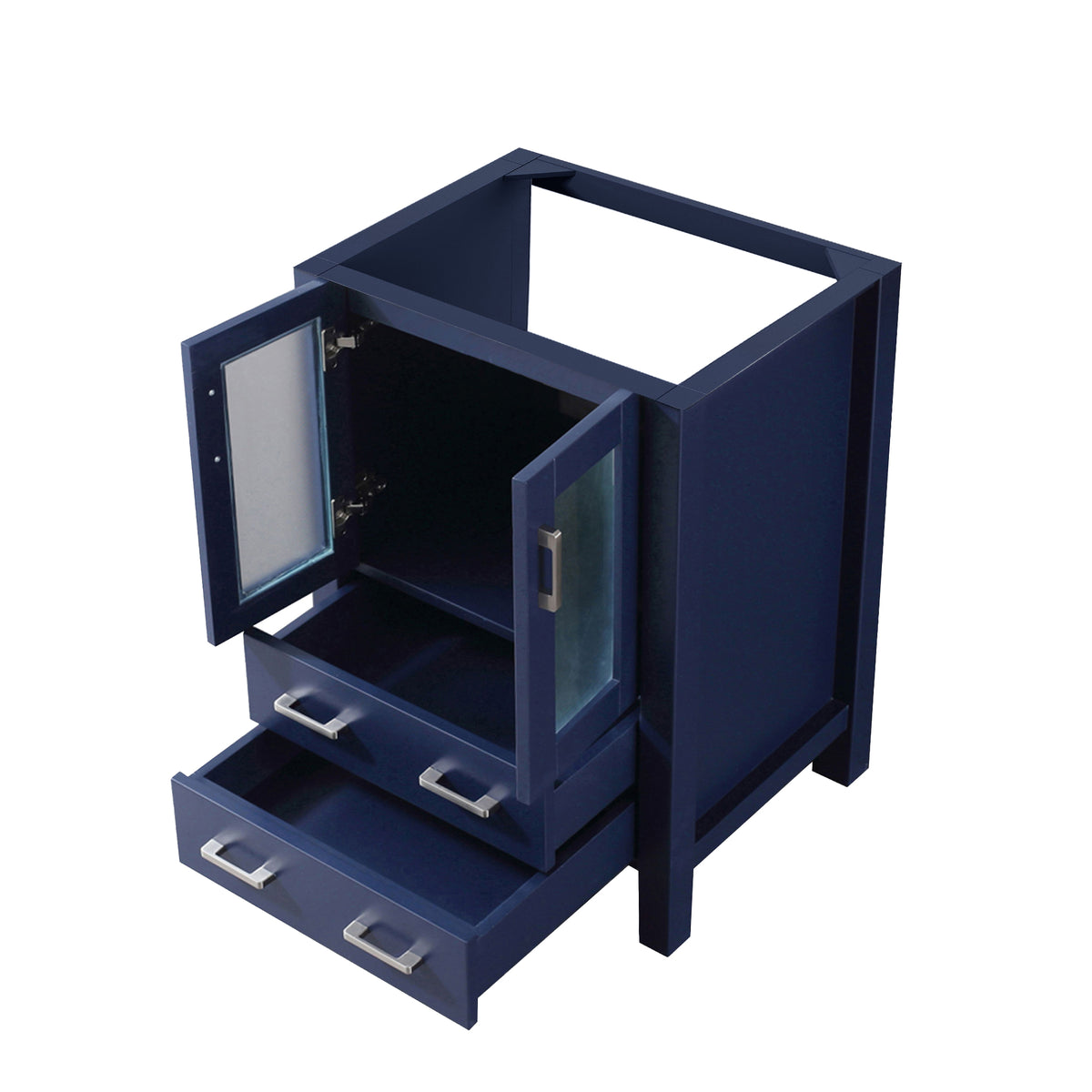 Lexora Volez 24 in. Navy Blue Single Sink Bath Vanity