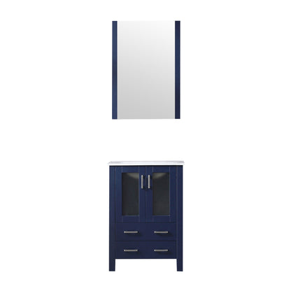 Lexora Volez 24 in. Navy Blue Single Sink Bath Vanity