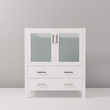 Lexora Volez 30 in. White Single Sink Bath Vanity