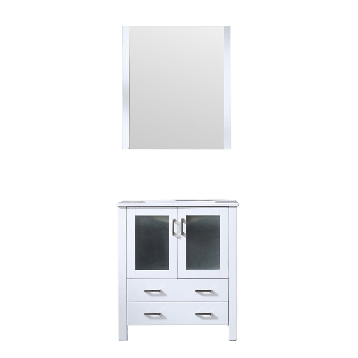 Lexora Volez 30 in. White Single Sink Bath Vanity