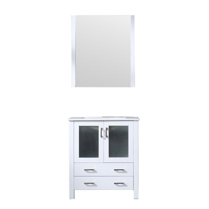 Lexora Volez 30 in. White Single Sink Bath Vanity