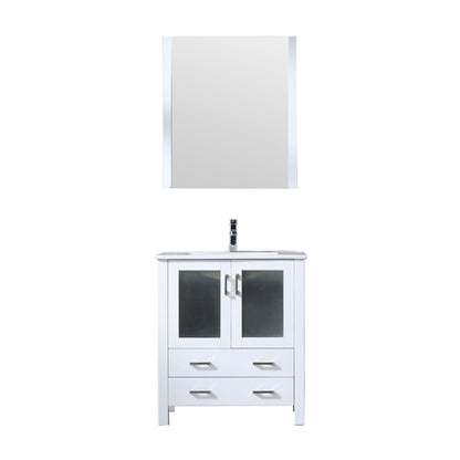 Lexora Volez 30 in. White Single Sink Bath Vanity