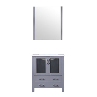 Lexora Volez 30 in. Dark Grey Single Sink Bath Vanity
