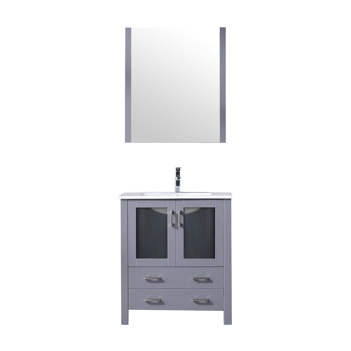 Lexora Volez 30 in. Dark Grey Single Sink Bath Vanity