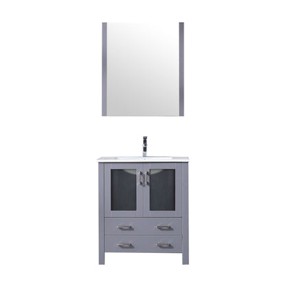 Lexora Volez 30 in. Dark Grey Single Sink Bath Vanity