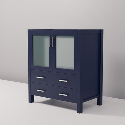 Lexora Volez 30 in. Navy Blue Single Sink Bath Vanity