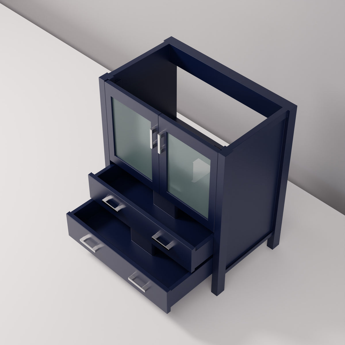 Lexora Volez 30 in. Navy Blue Single Sink Bath Vanity