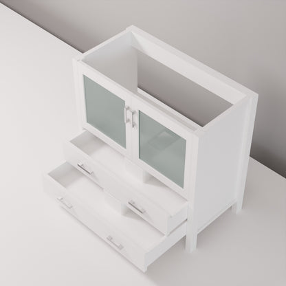 Lexora Volez 36 in. White Single Sink Bath Vanity