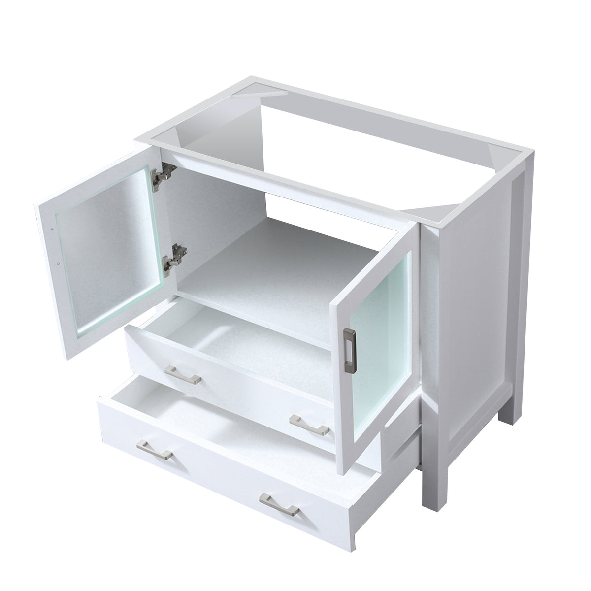 Lexora Volez 36 in. White Single Sink Bath Vanity