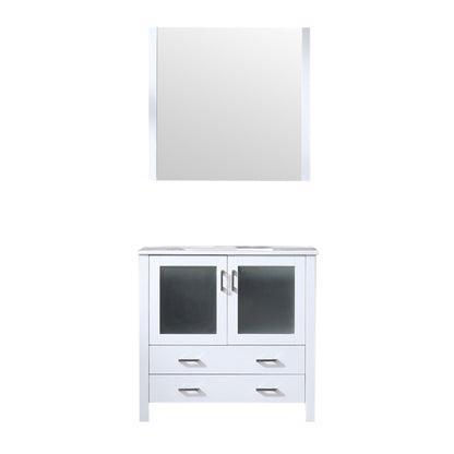 Lexora Volez 36 in. White Single Sink Bath Vanity