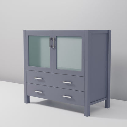 Lexora Volez 36 in. Dark Grey Single Sink Bath Vanity