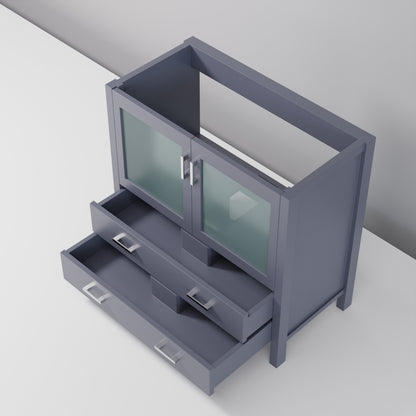 Lexora Volez 36 in. Dark Grey Single Sink Bath Vanity