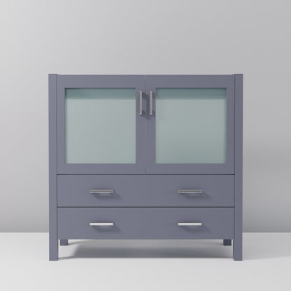 Lexora Volez 36 in. Dark Grey Single Sink Bath Vanity