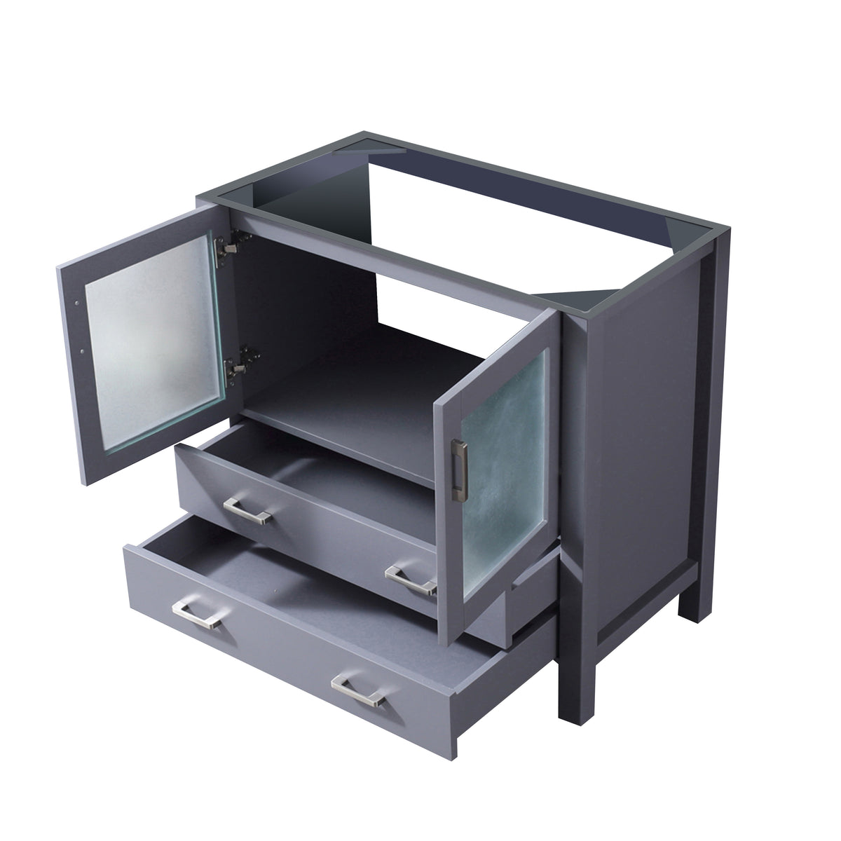 Lexora Volez 36 in. Dark Grey Single Sink Bath Vanity