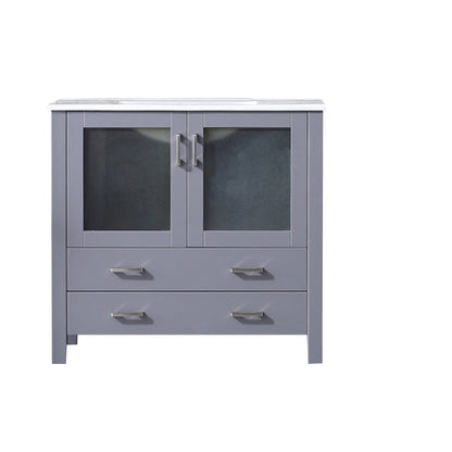 Lexora Volez 36 in. Dark Grey Single Sink Bath Vanity