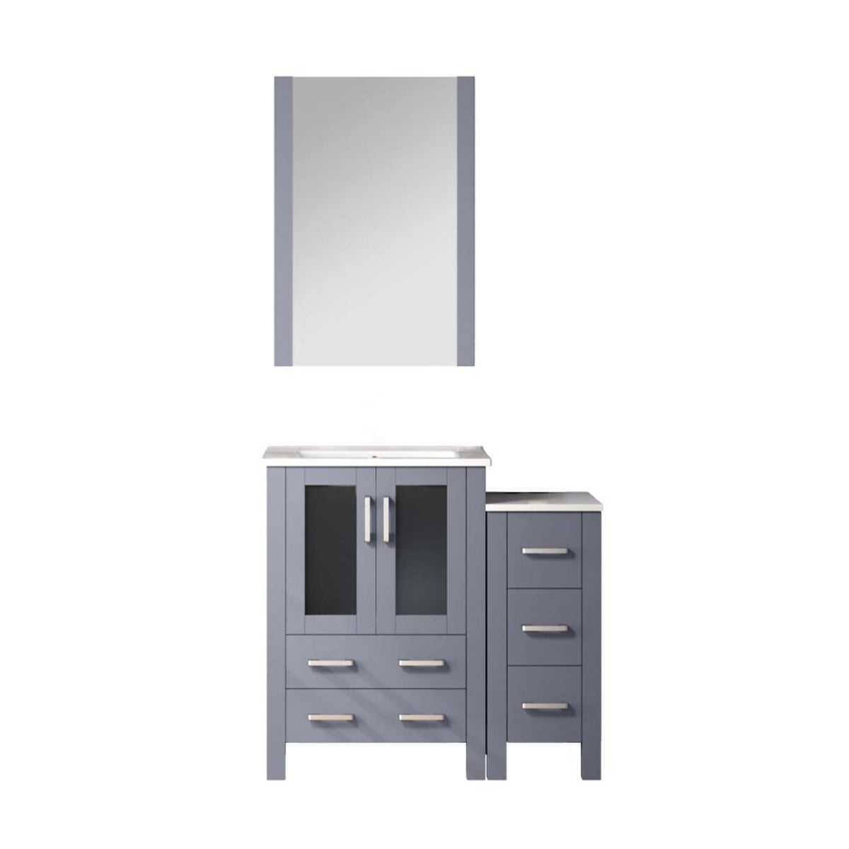 Lexora Volez 36 in. Dark Grey Single Sink Bath Vanity