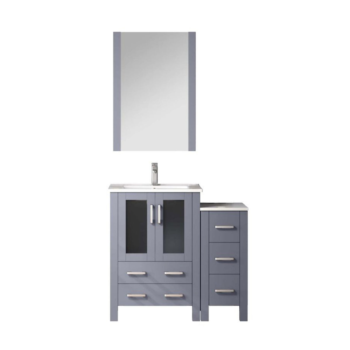Lexora Volez 36 in. Dark Grey Single Sink Bath Vanity