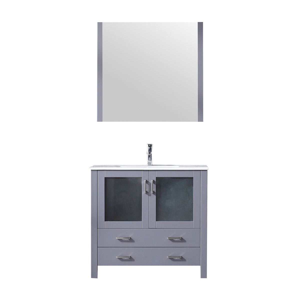 Lexora Volez 36 in. Dark Grey Single Sink Bath Vanity