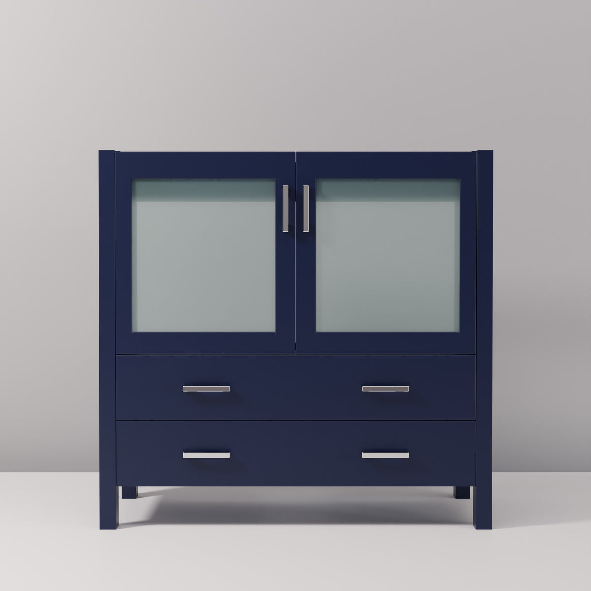 Lexora Volez 36 in. Navy Blue Single Sink Bath Vanity