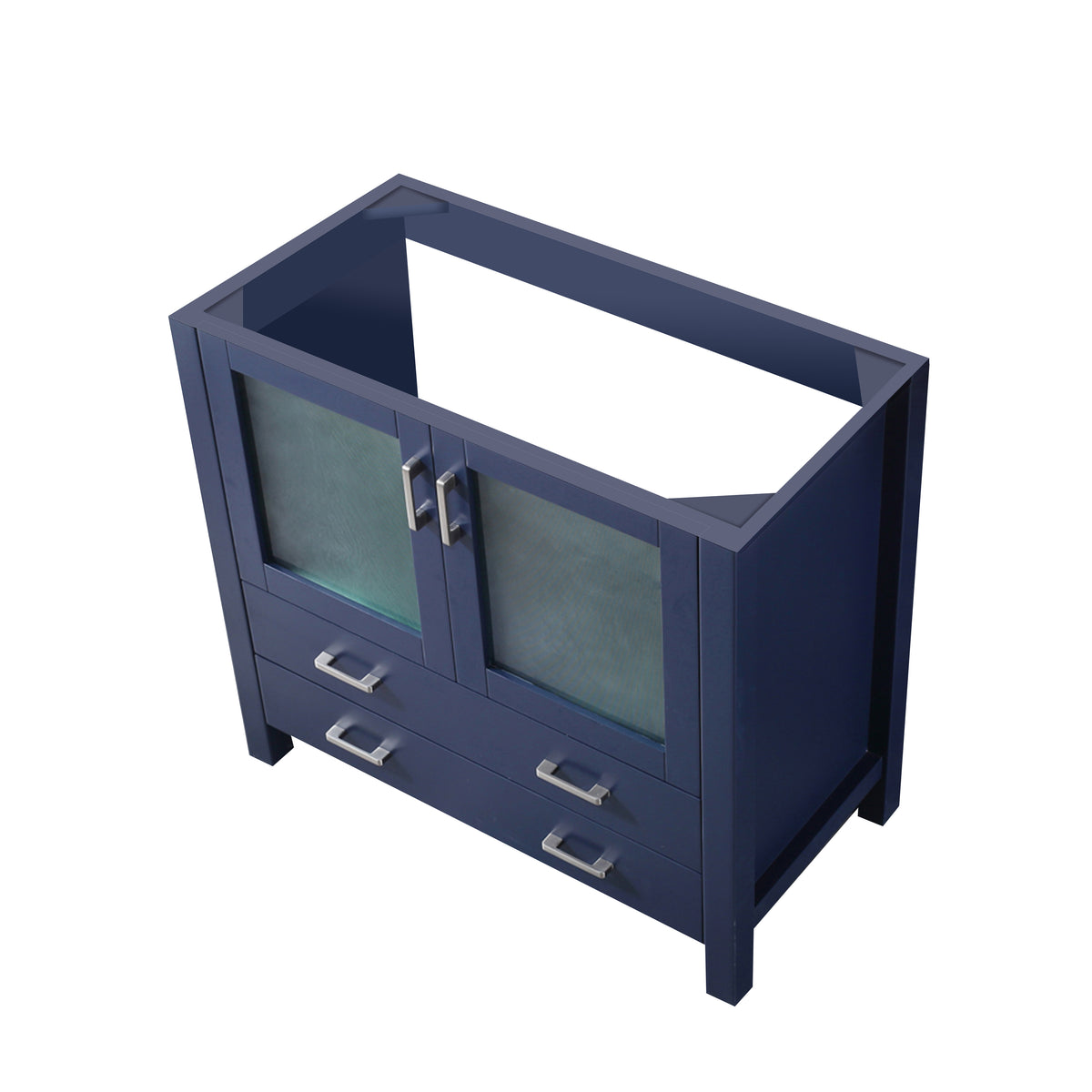 Lexora Volez 36 in. Navy Blue Single Sink Bath Vanity