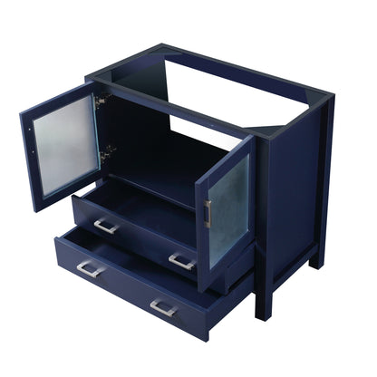 Lexora Volez 36 in. Navy Blue Single Sink Bath Vanity