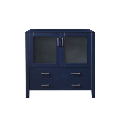 Lexora Volez 36 in. Navy Blue Single Sink Bath Vanity