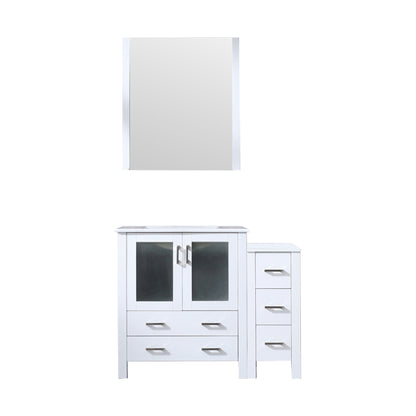 Lexora Volez 42 in. White Single Sink Bath Vanity