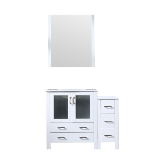 Lexora Volez 42 in. White Single Sink Bath Vanity