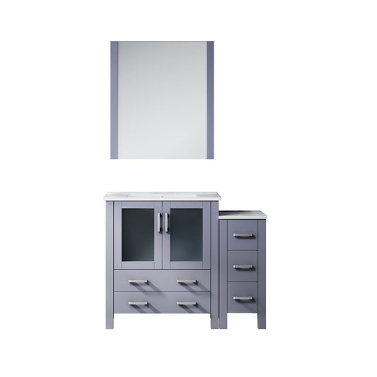 Lexora Volez 42 in. Dark Grey Single Sink Bath Vanity