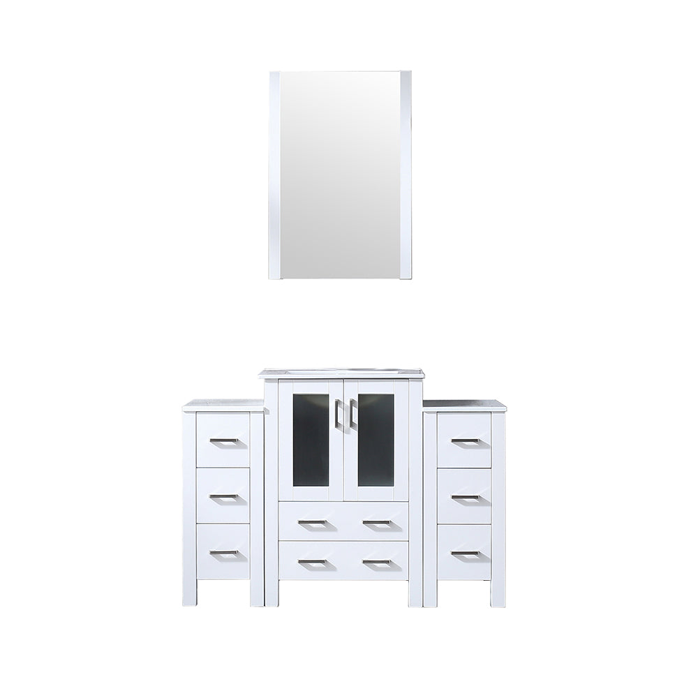 Lexora Volez 48 in. White Single Sink Bath Vanity