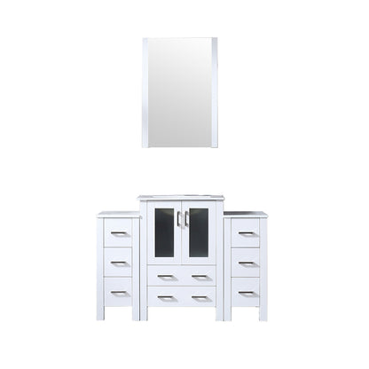 Lexora Volez 48 in. White Single Sink Bath Vanity