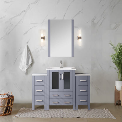 Lexora Volez 48 in. Dark Grey Single Sink Bath Vanity
